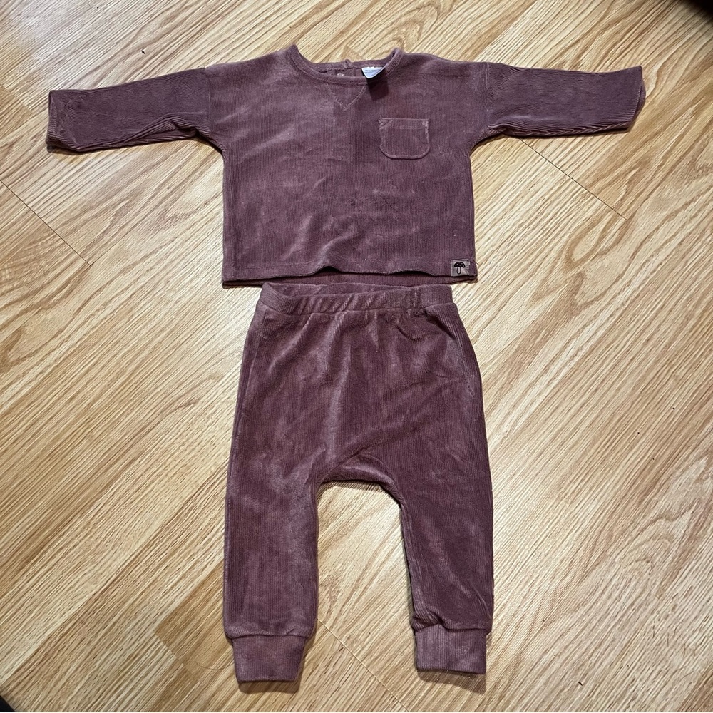 Moden moments velour jumpsuit